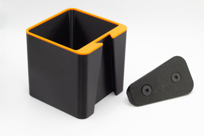Cup Holder / Storage Bin for Aluminum Extrusion Sim Racing or Flight Rig