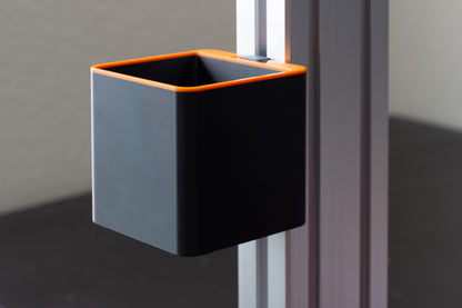 Cup Holder / Storage Bin for Aluminum Extrusion Sim Racing or Flight Rig